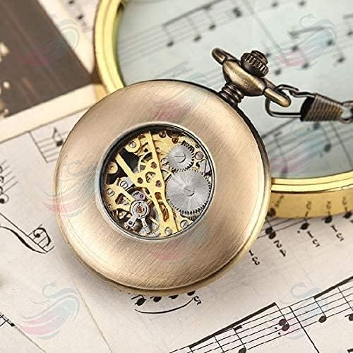 Retro Roman Mechanical Pocket Watch