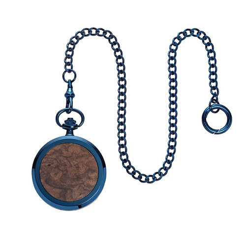 Franz Ferdinand Skeleton pocket watch blue